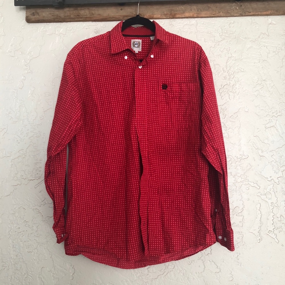 Cinch button up long sleeve shirt
